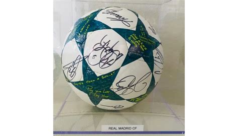 Real Madrid UCL Team Signed Ball - CharityStars