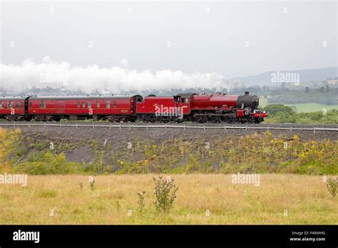 Steam train LMS Jubilee Class 45699 Galatea on the Settle to Carlisle Stock Photo, Royalty Free ...