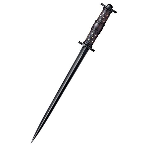 Rondel dagger with hem The long, straight, triple and hollow blade ...