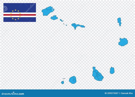 Map and flag of Cape Verde stock vector. Illustration of flag - 209373507