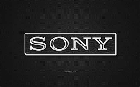 3840x2160px, 4K free download | Sony leather logo, black leather texture, emblem, Sony, creative ...