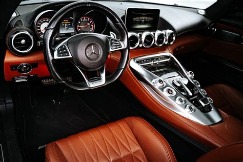 Black and Brown Mercedes Benz Car Interior · Free Stock Photo