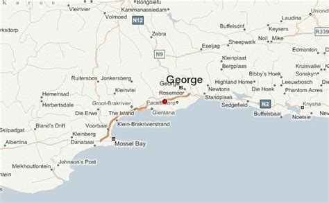 George Cape Town map - Map of george Cape Town (Western Cape - South Africa)