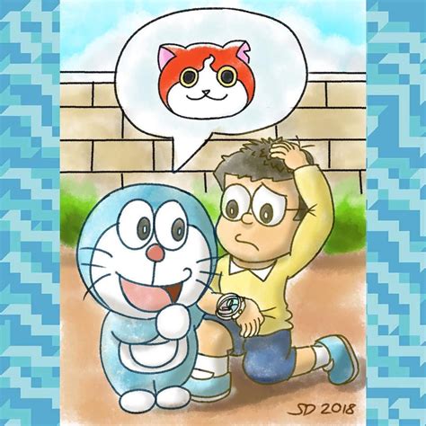 Sand on Instagram: “Another Doraemon crossover!!! #illustration # ...