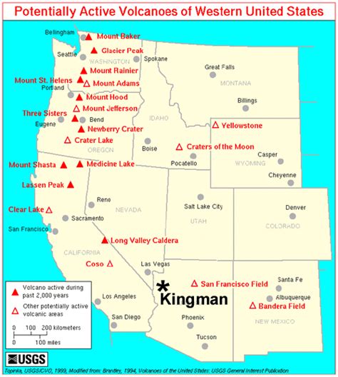 There are 73 volcanoes located in western USA. Do you live near one?