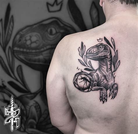 Tattoo Zincik - Velociraptor Tattoo Jurassic Park, Sketch tattoo design, Czech Tattoo Artist ...