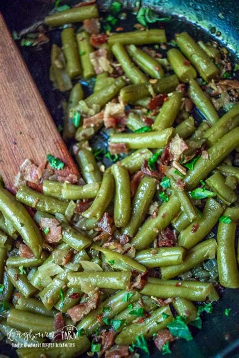 Canned Green Beans with Bacon • Longbourn Farm