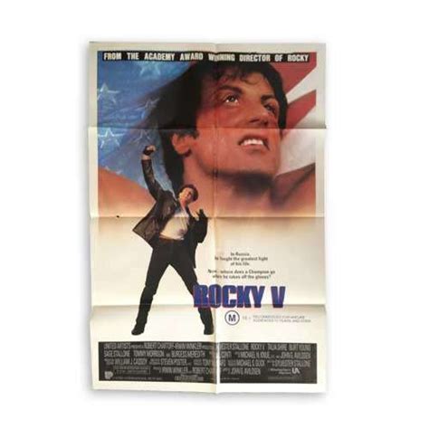 Vintage 1990 Theatrical One-Sheet ROCKY V Movie Poster