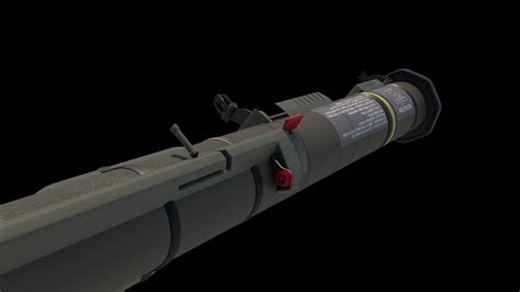 3D model AT-4 Rocket Launcher with Rocket VR / AR / low-poly | CGTrader