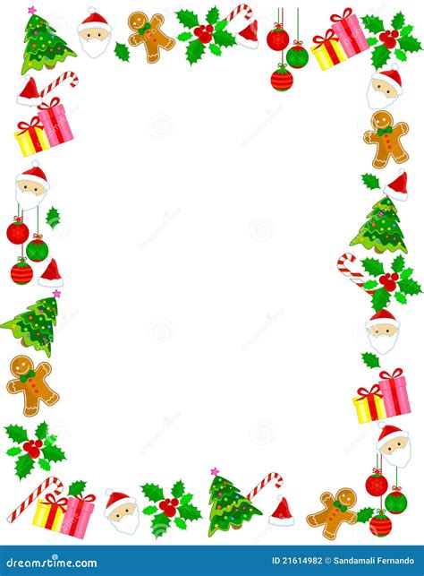 Christmas border / frame stock vector. Image of berry - 21614982