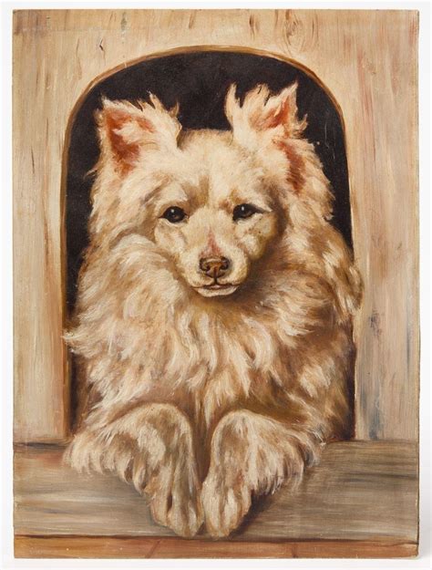 Sold Price: Folk Art Portrait of a Dog - Invalid date EST