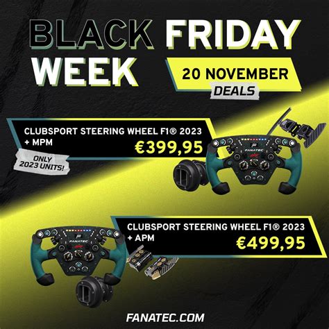 Nov 20th BF: Clubsport Steering Wheel F1 2023? : r/Fanatec