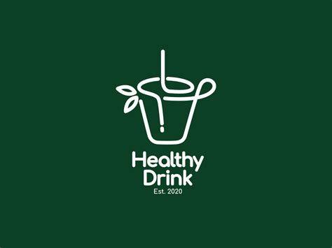 "Healthy Drink" Logo Design Concept by AMIER GRAFIS on Dribbble