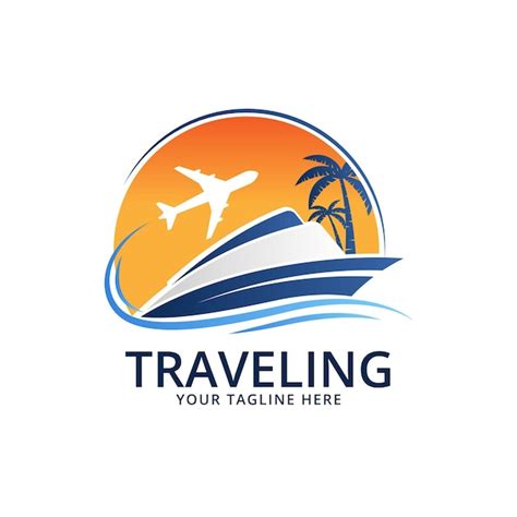 Premium Vector | Detailed travel logo