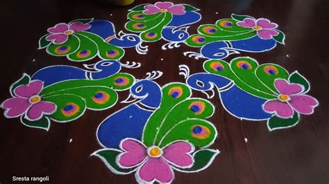 13 - 7 Dots Sankranti Chukkala Muggulu Color Muggulu - Rangoli Designs - Blouse Designs