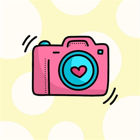 Premium Vector | Cute camera cartoon vector illustration