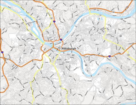 Pittsburgh Map [Pennsylvania] - GIS Geography