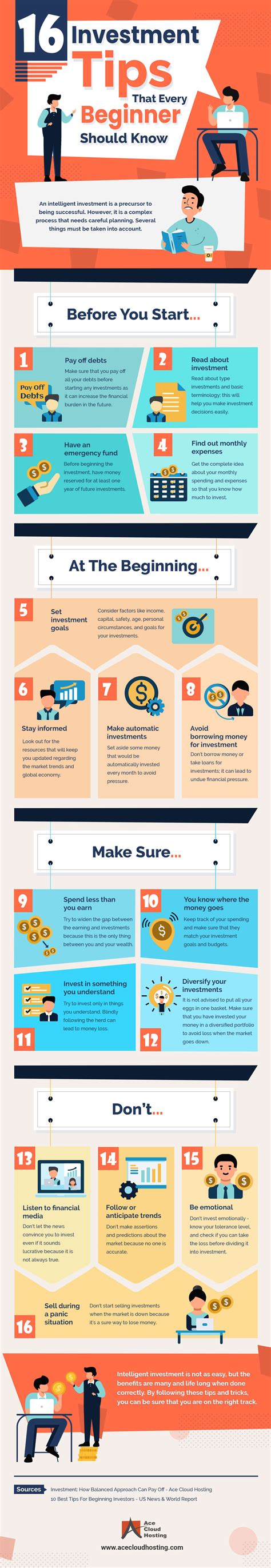 Infographic: 16 Investment Tips that Every Beginner Should Know