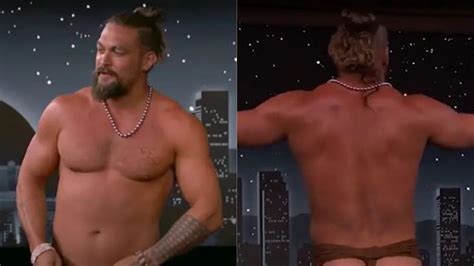 Jason Momoa Got His Whole Cheeks Out On Jimmy Kimmel