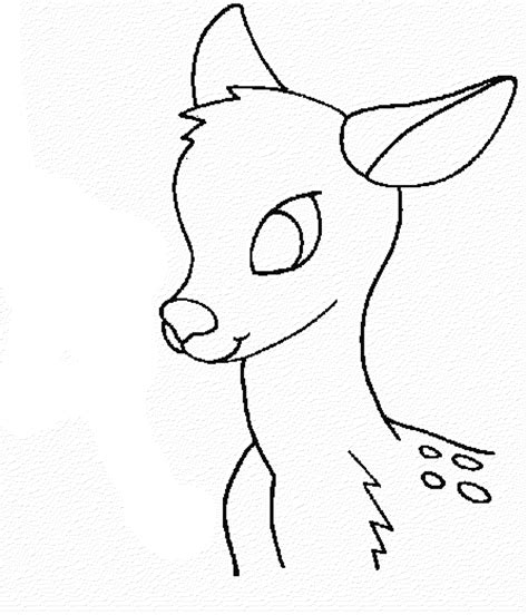 Easy Deer Head Drawing at GetDrawings | Free download