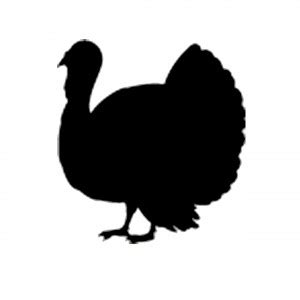 clipart silhouette turkey - Clipground