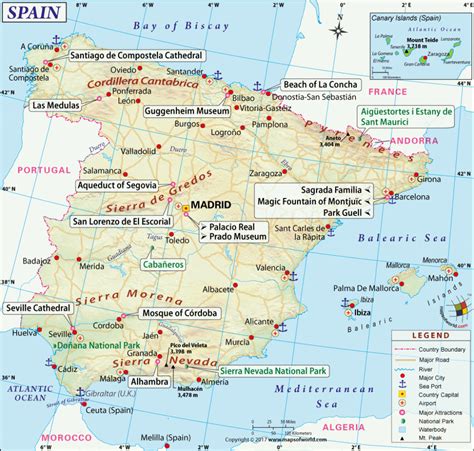 Printable Map Of Spain With Cities - Printable Maps