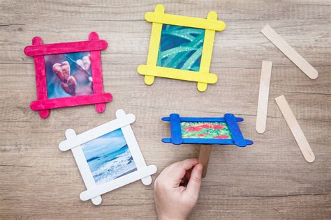 Diy Popsicle Stick Photo Frames - Easy Homemade Gift That Kids Can Make - Dodo Burd