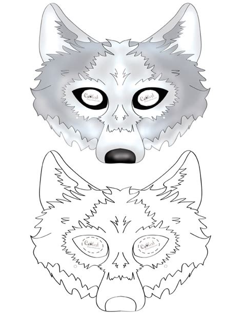 Printable Wolf Mask - Coolest Free Printables