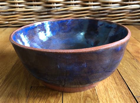 Pottery Bowls Blue Earthenware Bowl Handmade Bowls Bowls | Etsy