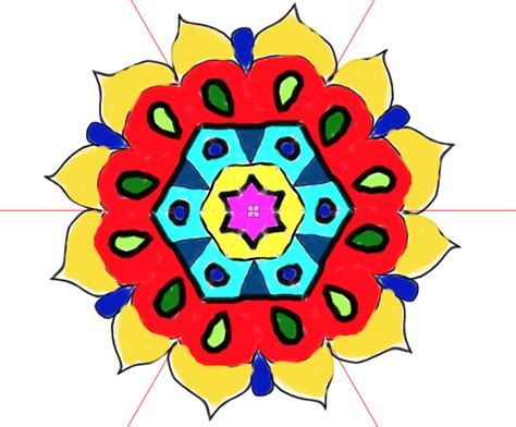 frieda louise: Radial Symmetry Mandala Lesson