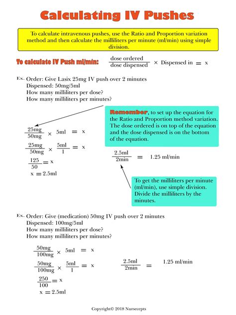 Iv Dosage Calculation Practice Problems With Answers Medicat