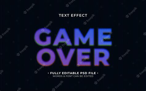 Premium PSD | Screen text effect