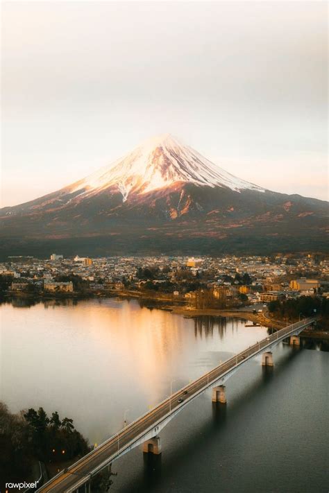 Download premium image of View of Mount Fuji and Lake Kawaguchi, Japan | Mount fuji, Kawaguchi, Fuji