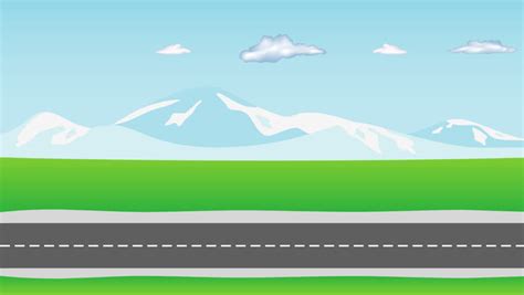 Cars on road Animation. Car traffic on a typical dual carriageway ...