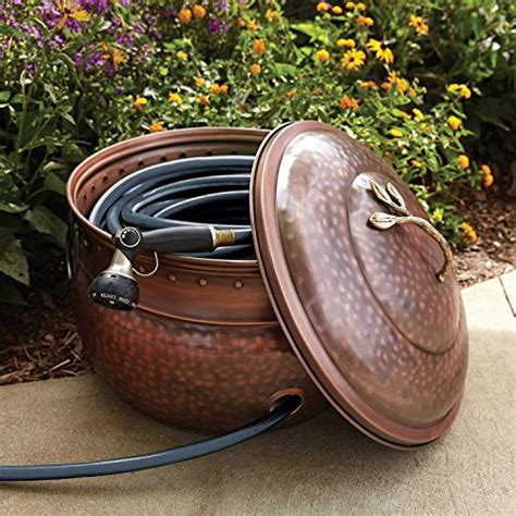 Amazon.com : Garden Hose Storage Pot with Lid : Lawn And Garden Containers : Patio, Lawn & Garden