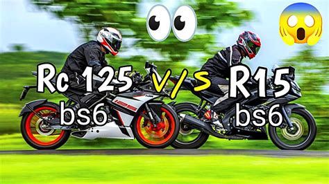 😱 R15 vs Rc 125 Racing 🫡 video #r15 #ktmrc125 #r15vsktm - YouTube