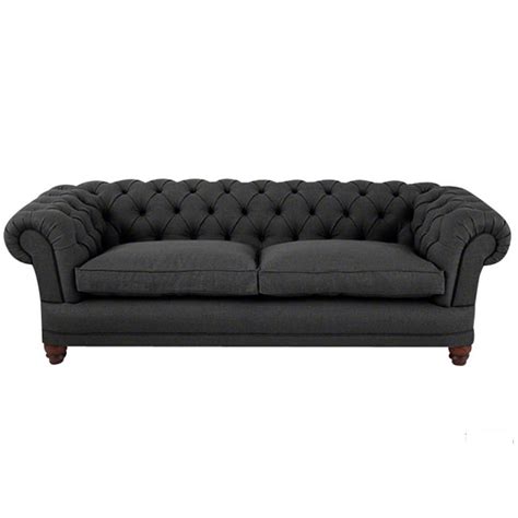 Dark Grey Chesterfield Sofa - KP Seating