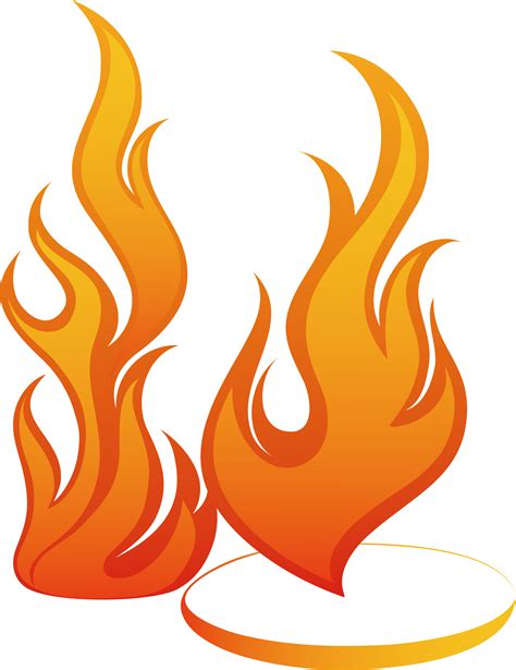 Flames Clipart Orange Flame - Transparent Flame Of Fire - Png Download - Full Size Clipart ...