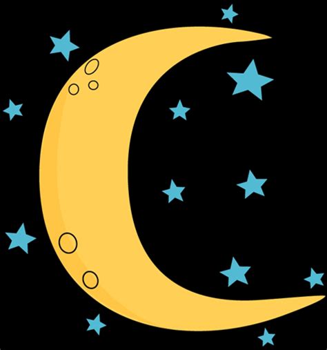 Moon And Stars - ClipArt Best