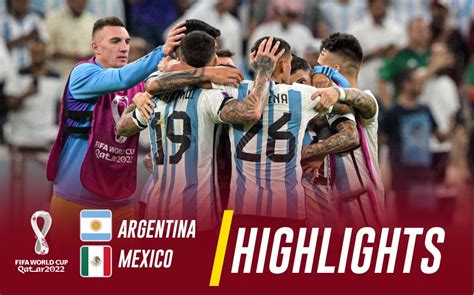 Argentina vs Mexico HIGHLIGHTS: Messi's MAGIC keep Argentina's World ...