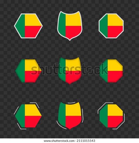 National Symbols Benin On Dark Transparent Stock Vector (Royalty Free ...