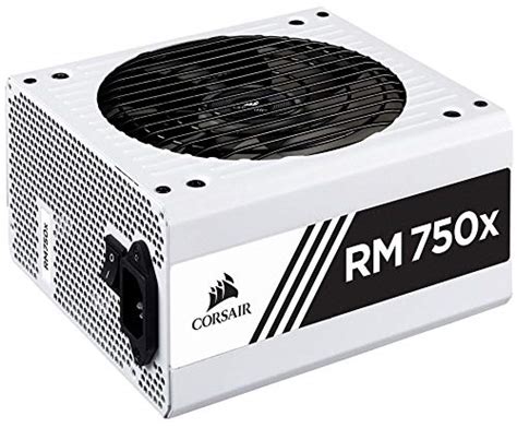 Corsair RMX White Series (2018), RM750x, 750 Watt, 80+ Gold Certified, Fully Modular Power ...