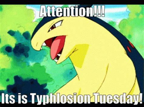 Typhlosion Tuesday Meme GIF - Typhlosion Tuesday Meme Tuesday ...