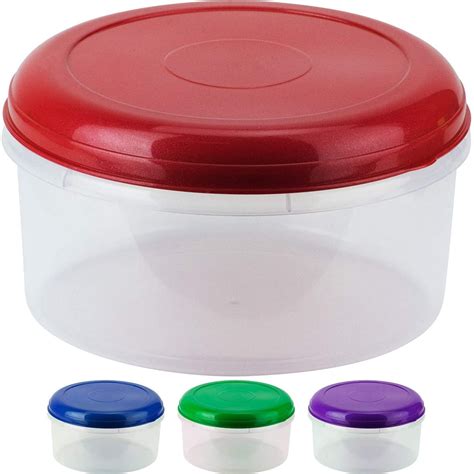 DecorRack Food Storage Container, 5 Quarts, Plastic, Food Grade Safe, Heavy Duty Dry Storage ...