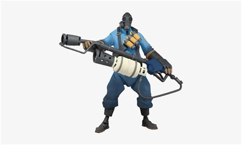 Tf2 Pyro Action Figure Blu - Neca Team Fortress 2 The Pyro Action Figure 7 PNG Image ...