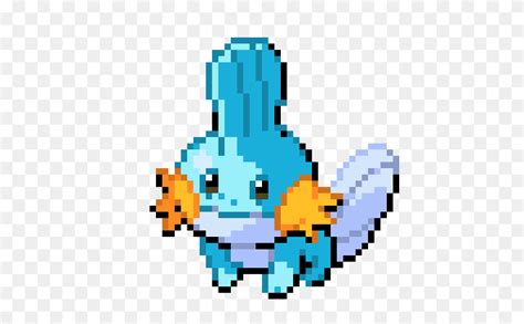 Mudkip Pixel Art Grid