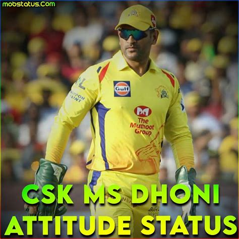 CSK MS Dhoni Attitude WhatsApp Status Video Download, HD