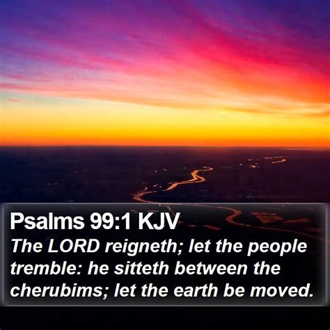 Psalms 99:1 KJV Bible Verse Images