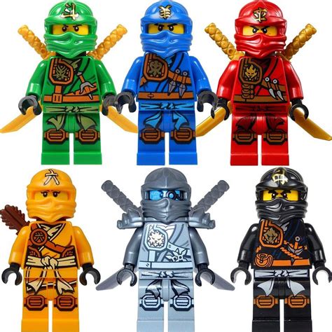 LEGO Ninjago Figure Set: 6 Ninjago chiffres (Lloyd, Jay, Kai, Cole ...