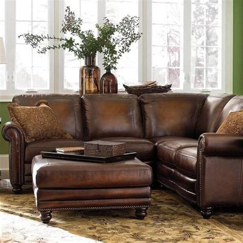 15 Collection of Small Brown Leather Corner Sofas